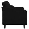 vidaXL 2-Seater Sofa Black 140 cm Fabric