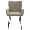 vidaXL Dining Chairs 2 pcs Light Grey Velvet