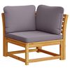 vidaXL Garden Sofa Corner with Cushions 73x73x65 cm Solid Wood Acacia