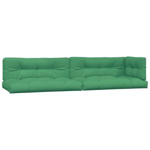 vidaXL Pallet Cushions 5 pcs Green Fabric