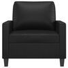 vidaXL Sofa Chair Black 60 cm Faux Leather
