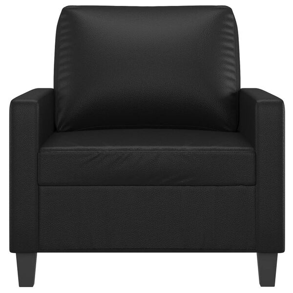 vidaXL Sofa Chair Black 60 cm Faux Leather