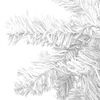 vidaXL Artificial Pre-lit Christmas Tree L 240 cm White