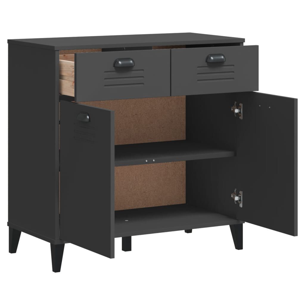 vidaXL Sideboard VIKEN Anthracite Grey 80x40x80 cm Engineered Wood