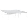 vidaXL Metal Bed Frame without Mattress White 150x200cm