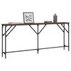 vidaXL Console Table Brown Oak 180x23x75 cm Engineered Wood