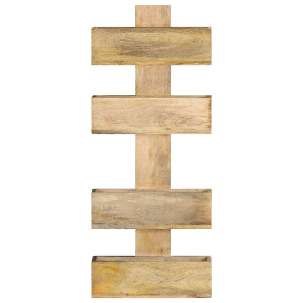 vidaXL Magazine Wall Rack 30x11x72 cm Solid Mango Wood