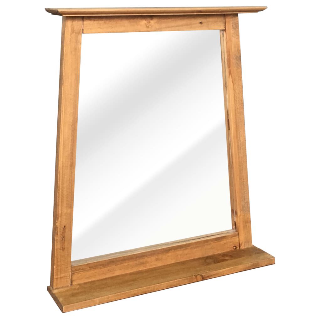vidaXL Bathroom Mirror Solid Pinewood 70x12x79 cm