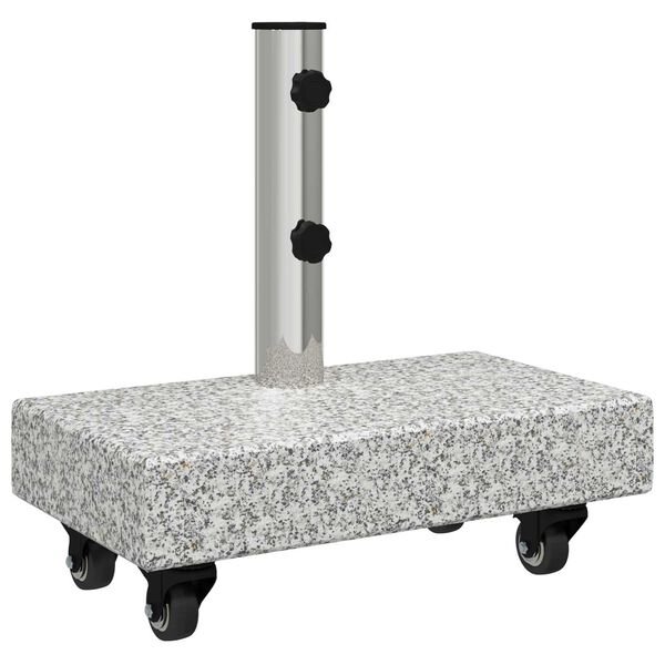 vidaXL Umbrella Base Light Grey 45x25x8.3 cm Granite