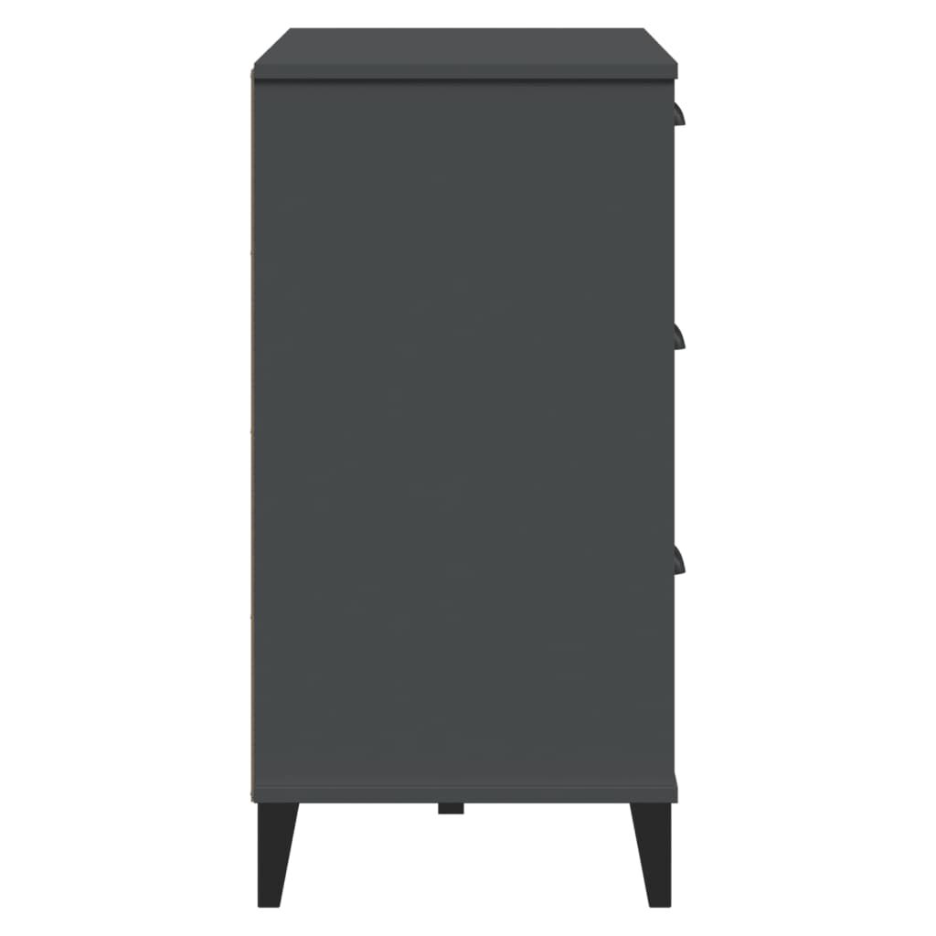 vidaXL Sideboard VIKEN Anthracite Grey 80x40x80 cm Engineered Wood