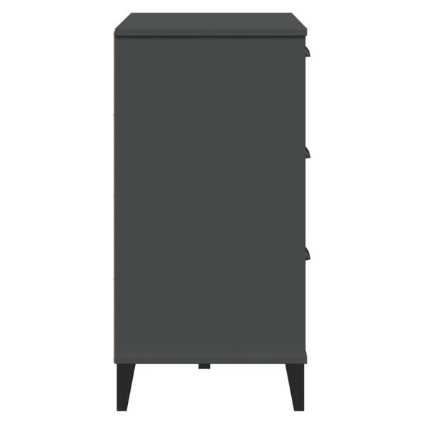 vidaXL Sideboard VIKEN Anthracite Grey 80x40x80 cm Engineered Wood