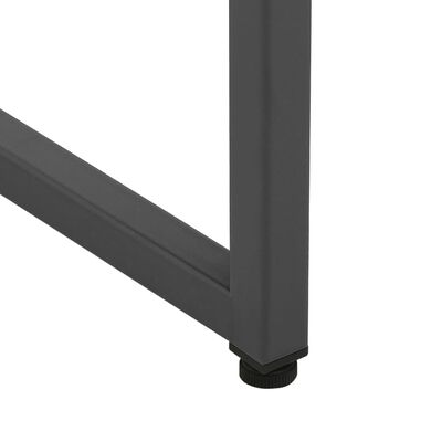 vidaXL Highboard Anthracite 80x35x135 cm Steel and Tempered Glass