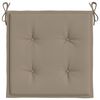 vidaXL Garden Chair Cushions 2 pcs Taupe 40x40x4 cm Oxford Fabric