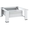 vidaXL Washing Machine Pedestal with Drawer White