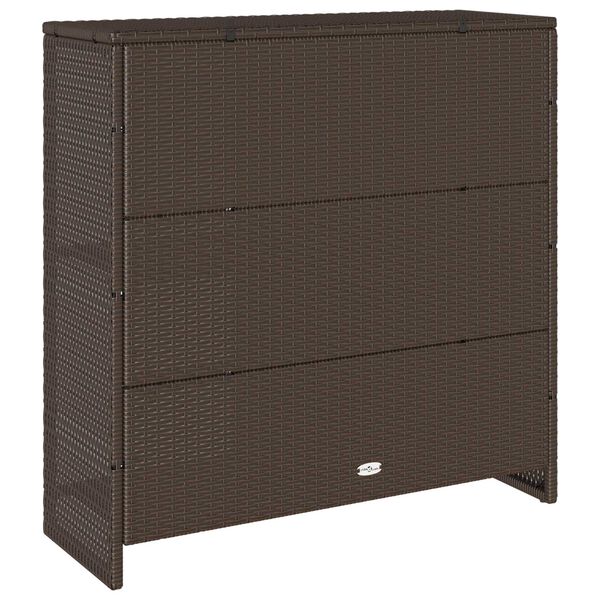 vidaXL Storage Cabinet Brown 100x36x102 cm Rattan
