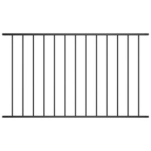 vidaXL Fence Panel Woerden Powder-coated Steel 1.7x0.75 m Black