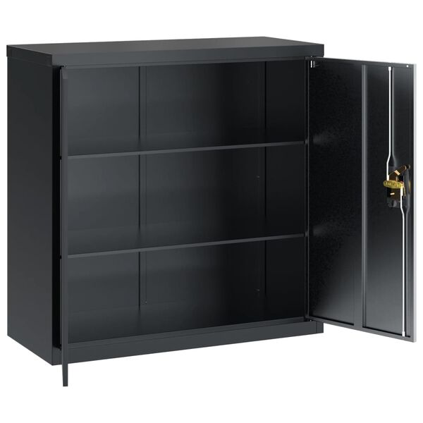 vidaXL File Cabinet Anthracite 90x40x90 cm Steel
