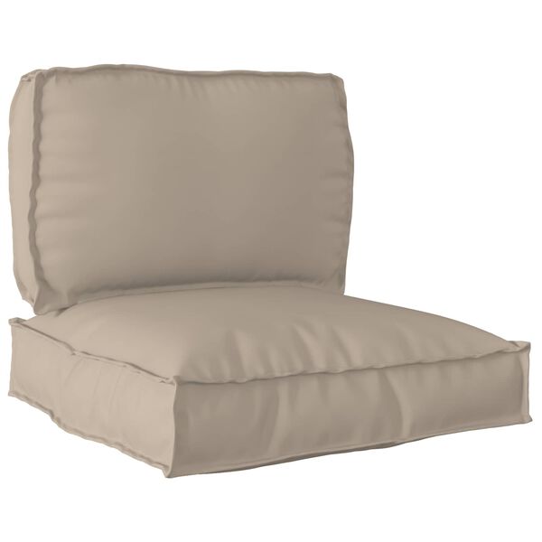 vidaXL Pallet Cushion Set 2 pcs Taupe Oxford Fabric