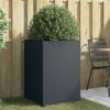 vidaXL Planter Anthracite 52x48x75 cm Steel