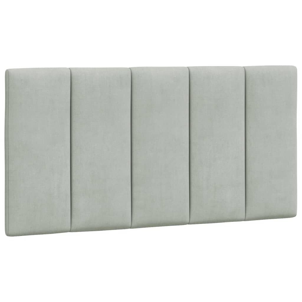 vidaXL Bed Frame without Mattress Light Grey 100x203 cm Velvet