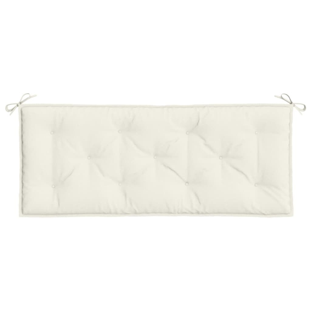 vidaXL Garden Bench Cushion Melange Cream 120x50x7 cm Fabric