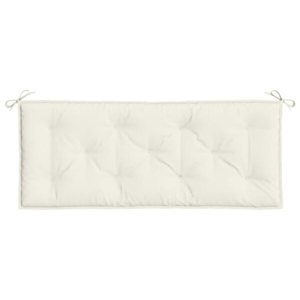 vidaXL Garden Bench Cushion Melange Cream 120x50x7 cm Fabric