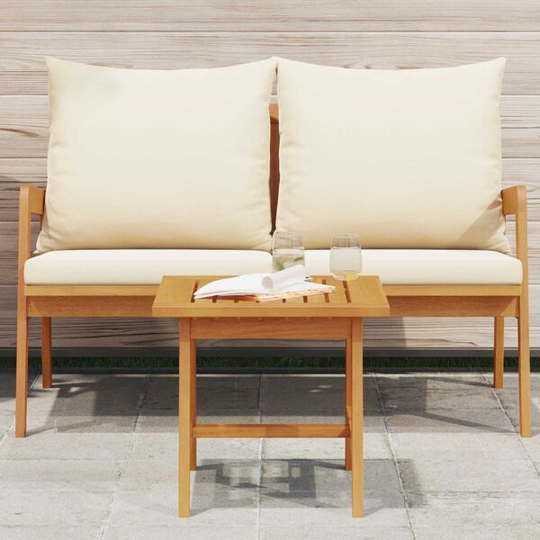 vidaXL Side Table 45x45x40 cm Solid Wood Acacia