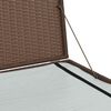 vidaXL Garden Storage Box Brown 150x100x100 cm Poly Rattan