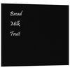 vidaXL Wall-mounted Magnetic Board Black 60x50 cm Tempered Glass