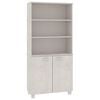 vidaXL Highboard HAMAR Solid Wood Pine White