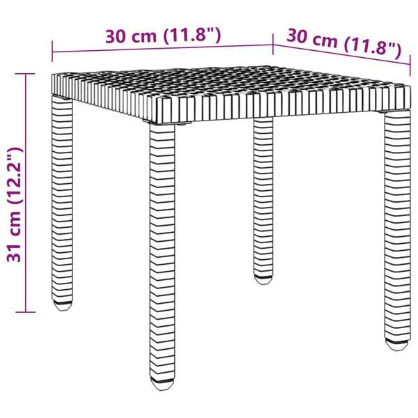 vidaXL Sun Loungers 2 pcs with Table Poly Rattan Grey