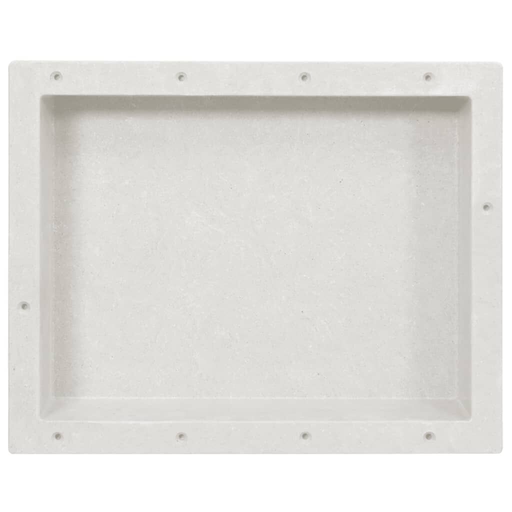 vidaXL Shower Niche Matt White 41x51x10 cm
