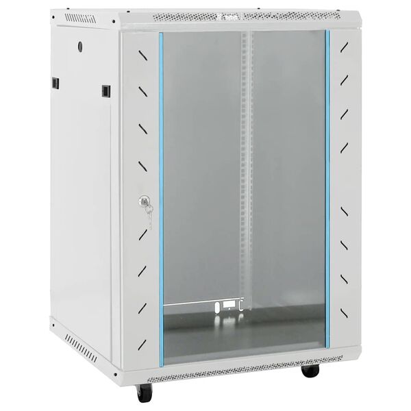 vidaXL 15U Network Cabinet 19" IP20 Grey 60x45x86 cm