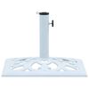 vidaXL Umbrella Base White 12 kg 49 cm Cast Iron