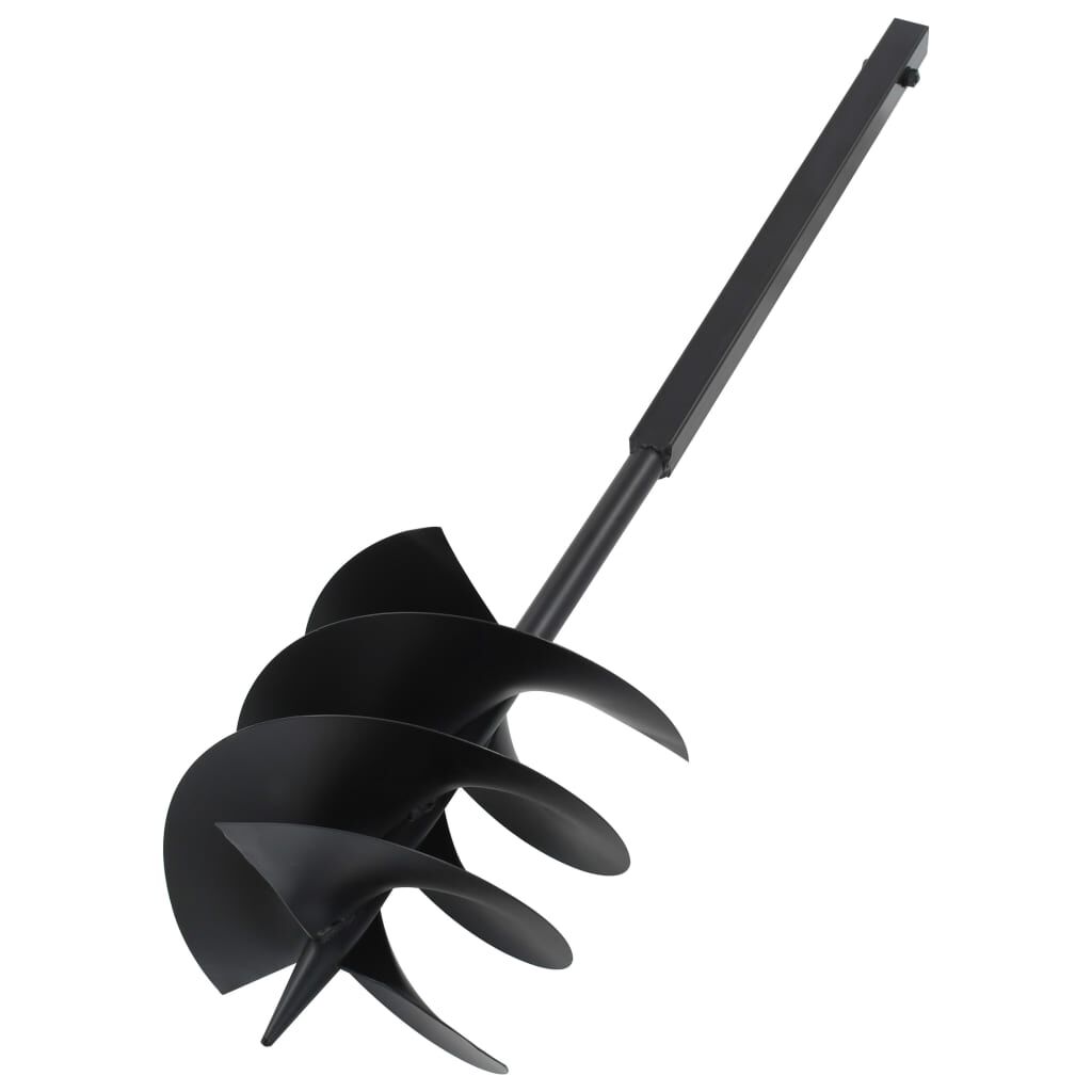 vidaXL Ground Drill with Handle 250 mm with Extension Tube 4 m Steel