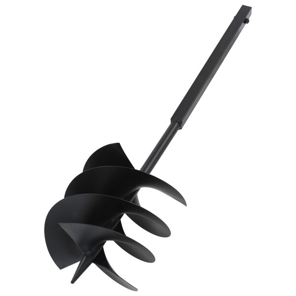 vidaXL Ground Drill with Handle 250 mm with Extension Tube 4 m Steel