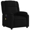 vidaXL Electric Massage Recliner Chair Black Fabric