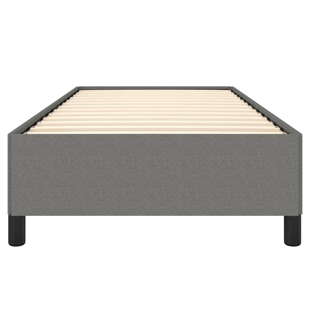 vidaXL Bed Frame without Mattress Dark Grey 100x203 cm Twin XL Fabric