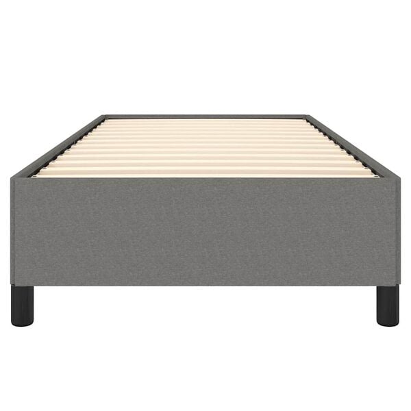 vidaXL Bed Frame without Mattress Dark Grey 100x203 cm Twin XL Fabric