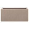 vidaXL Garden Planter Light Brown 80x36x35 cm PP
