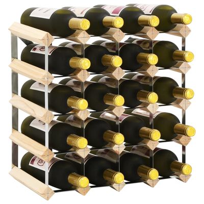 vidaXL Wine Rack for 20 Bottles Solid Pinewood