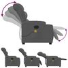 vidaXL Massage Recliner Chair Dark Grey Fabric