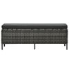 vidaXL 3 Piece Garden Lounge Set with Cushions Poly Rattan Grey