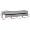 vidaXL 8 Piece Garden Lounge Set with Cushions Grey Poly Rattan