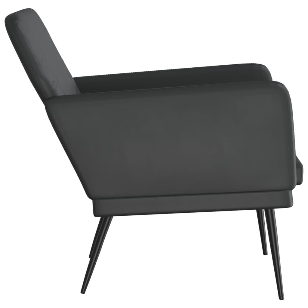 vidaXL Armchair Black 61x78x80 cm Faux Leather