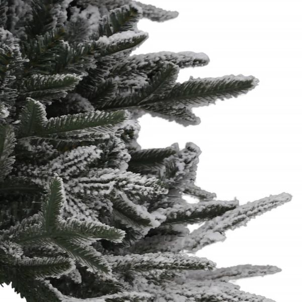 vidaXL Artificial Pre-lit Christmas Tree with Flocked Snow 240 cm PVC&PE