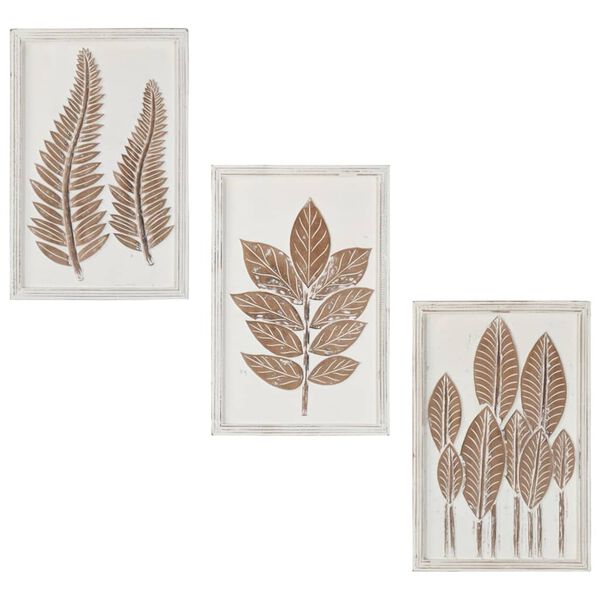 vidaXL Hand-Carved Wall Panels 3 pcs MDF 40x60x1.5 cm