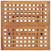 vidaXL 3 Piece Folding Outdoor Dining Set with Cushion Solid Wood Teak