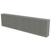 vidaXL Gabion Wall with Covers Galvanised Steel 600x50x150 cm