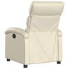 vidaXL Electric Recliner Chair Cream Faux Leather